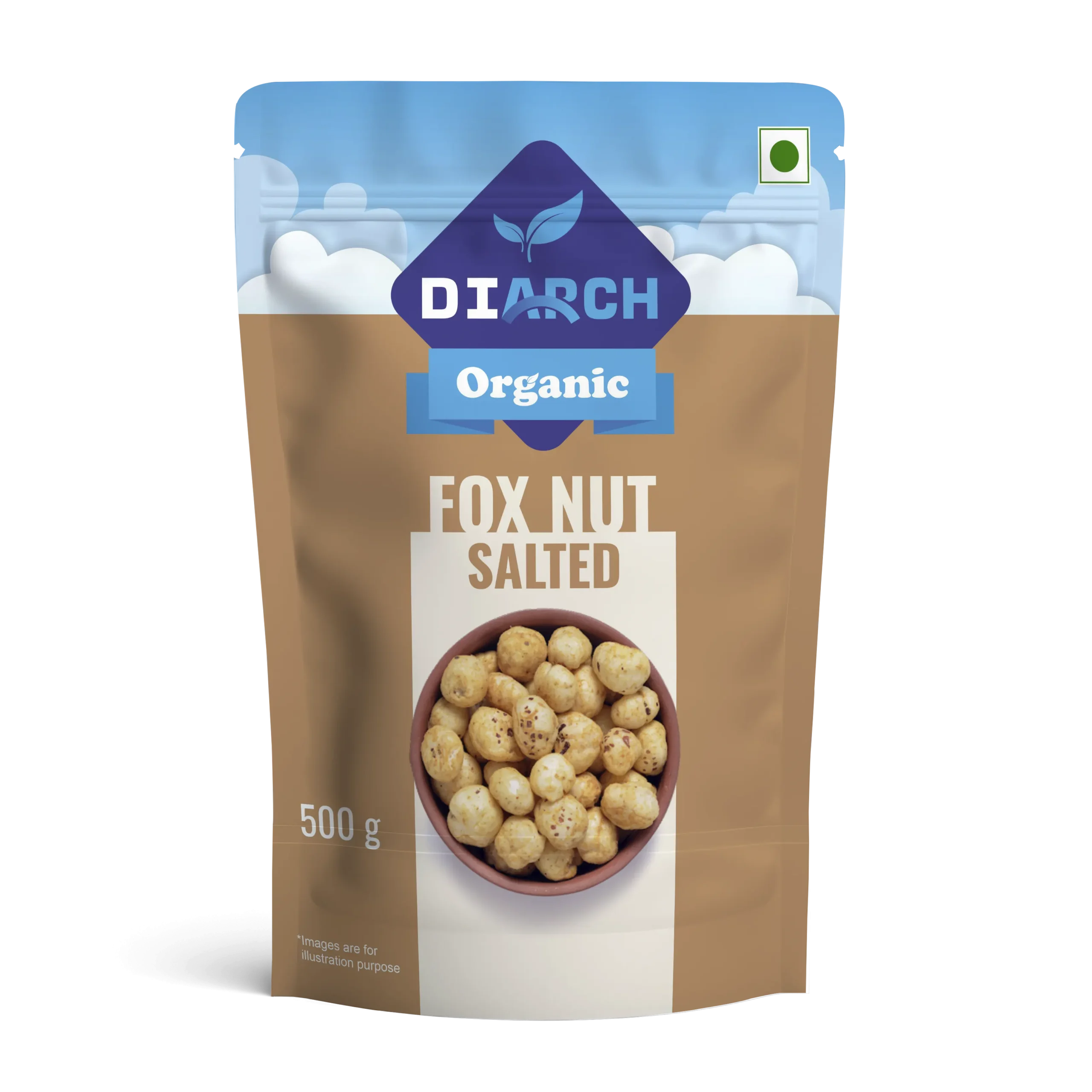 DiArch Organic Fox Nuts Salted are a unique and delicious way to incorporate the wisdom of ancient cultures into your modern diet