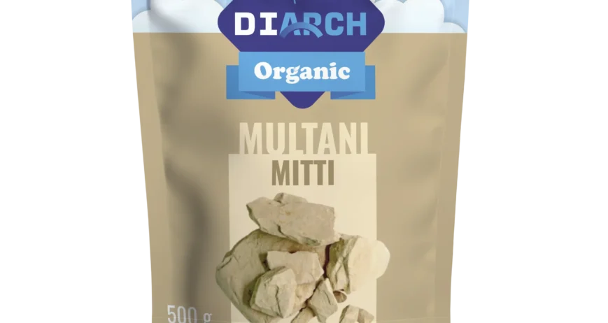 DiArch Organic Multani Mitti is a versatile beauty staple. Use it to create a purifying face mask, or add it to your bath for a luxurious and revitalizing experience.