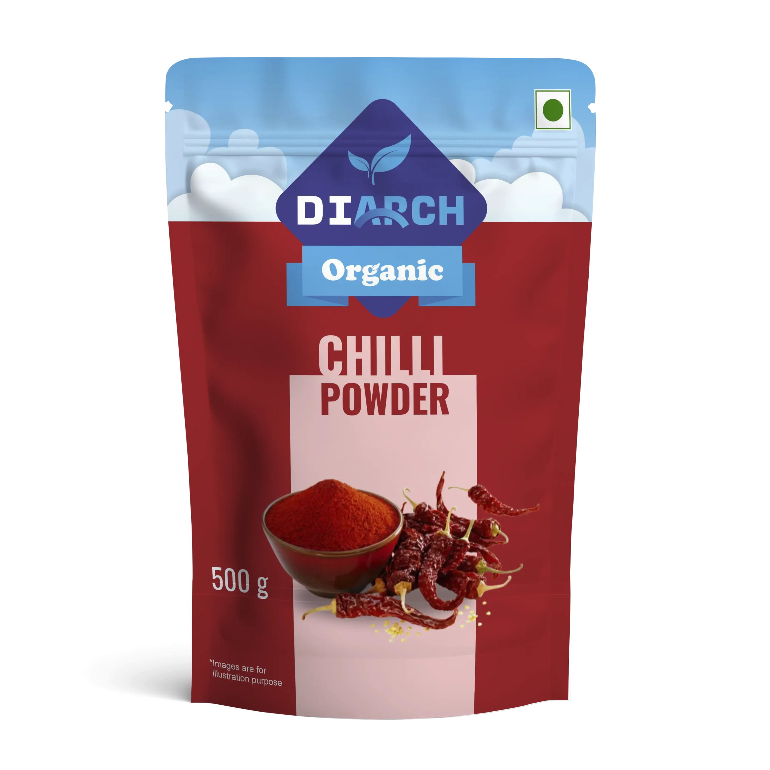 DiArch Organic Chilli Powder is a vibrant and fiery spice, offering a potent and flavorful way to elevate your culinary creations.